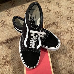 Black Vans Worn Once